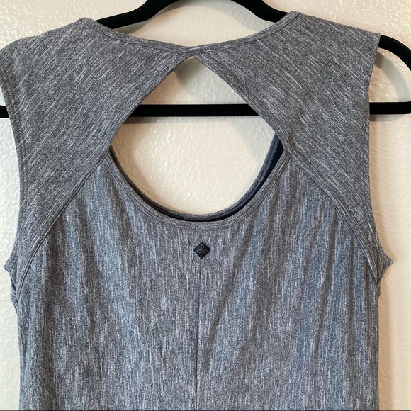 Prana Gray Calico Dress Size L - Picture 5 of 8